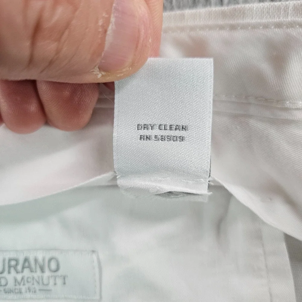 $115 NEW Baird Mcnutt Murano Linen Pants Men‎ 44 x 34 Relaxed Fit White